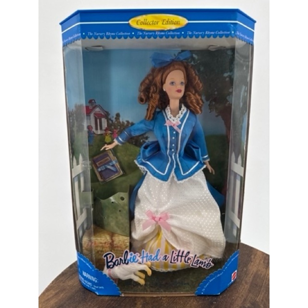 Vintage NEW Mattel Barbie Little Lamb Collector Edition Nursery Rhyme Doll 1998 - Picture 3 of 12